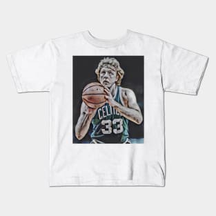 larry bird boston Kids T-Shirt